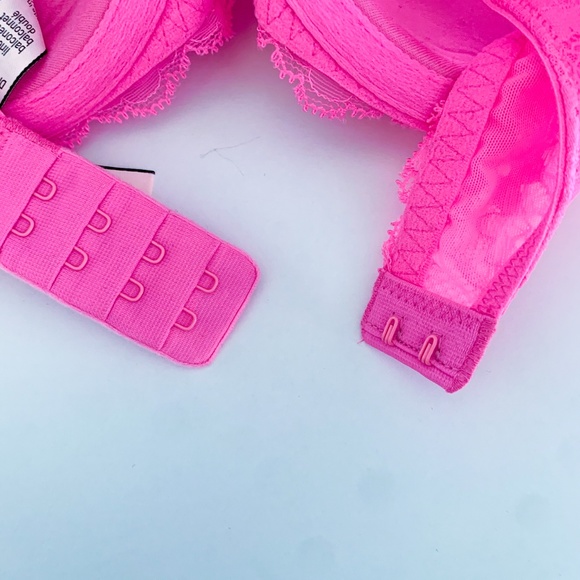 Victoria's Secret Hot Pink Dream Angels Lined Balconet Bra - Picture 3 of 4